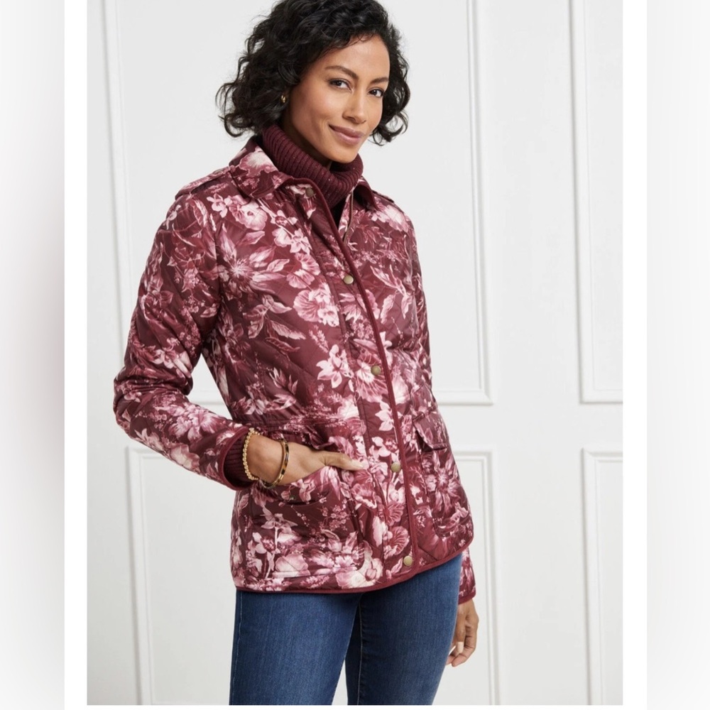 Talbots QUILTED BARN‎ JACKET - SPLENDID FLORAL M